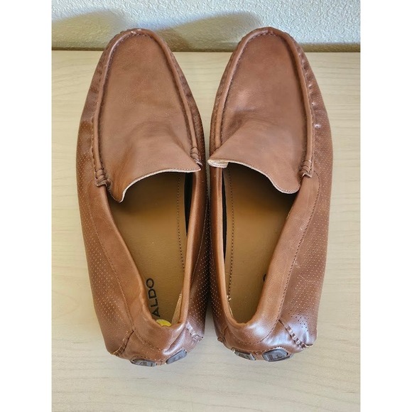 Aldo Driving Moccasins Men Size 13 Brown Slip On Loafers Oxford Casual - Picture 10 of 10